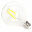LED Lamp - Smart LED - Aigi Rixona - Bulb G95 - 6W - E27 Fitting - Slimme LED - Wifi LED + Bluetooth - Aanpasbare Kleur - Transparant Helder - Glas 3
