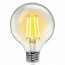 LED Lamp - Smart LED - Aigi Rixona - Bulb G95 - 6W - E27 Fitting - Slimme LED - Wifi LED + Bluetooth - Aanpasbare Kleur - Transparant Helder - Glas