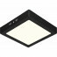 LED Paneel - 30x30 - 28W - Natuurlijk Wit 4200K - Mat Zwart - Opbouw - Vierkant - Aluminium