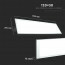 LED Paneel - Viron Ganto - 120x30 Natuurlijk Wit 4000K - 29W Inbouw Rechthoek - Mat Wit - Aluminium Lijntekening