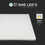 LED Paneel - Viron Ganto - 60x60 Warm Wit 3000K - 25W Inbouw Vierkant - Mat Wit - Aluminium 6