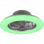 LED Plafondlamp met Ventilator - Plafondventilator - Trion Romina - 39W - Aanpasbare Kleur - RGBW - Rond - Mat Titaan - Kunststof 3