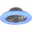 LED Plafondlamp met Ventilator - Plafondventilator - Trion Romina - 39W - Aanpasbare Kleur - RGBW - Rond - Mat Titaan - Kunststof 4