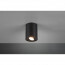 LED Plafondlamp - Plafondverlichting - Trion Cosmin - GU10 Fitting - 1-lichts - Rond - Mat Zwart - Aluminium 3