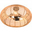 LED Plafondlamp - Plafondverlichting - Trion Irene - E27 Fitting - 3-lichts - Rond - Bruin - Hout 2
