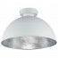 LED Plafondlamp - Plafondverlichting - Trion Jin - E27 Fitting - Rond - Mat Wit - Aluminium