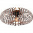 LED Plafondlamp - Plafondverlichting - Trion Johy - E27 Fitting - Rond - Industrieel - Mat Koper - Aluminium - 50cm