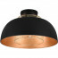 LED Plafondlamp - Plafondverlichting - Trion Palmo - E27 Fitting - Rond - Mat Zwart - Aluminium 3