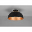 LED Plafondlamp - Plafondverlichting - Trion Palmo - E27 Fitting - Rond - Mat Zwart - Aluminium 6