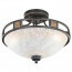 LED Plafondlamp - Plafondverlichting - Trion Qoluno - E27 Fitting - 3-lichts - Rond - Transparent Helder - Aluminium