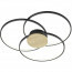 LED Plafondlamp - Plafondverlichting - Trion Sidon - 40W - Warm Wit 3000K - Dimbaar - Rond - Mat Zwart - Aluminium