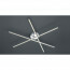 LED Plafondlamp - Plafondverlichting - Trion Tiraki - 24W - Warm Wit 3000K - Dimbaar - Rechthoek - Mat Nikkel - Aluminium 4