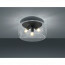 LED Plafondlamp - Plafondverlichting - Trion Valenti - E27 Fitting - Rond - Mat Zwart - Aluminium 2