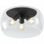 LED Plafondlamp - Plafondverlichting - Trion Valenti - E27 Fitting - Rond - Mat Zwart - Aluminium