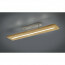LED Plafondlamp - Trion Brida - 27W - Warm Wit 3000K - 1-lichts - Dimbaar - Rechthoek - Mat Bruin - Natuur Hout 2