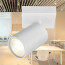 LED Plafondspot - Brinton Betin - GU10 Fitting - 1-lichts - Rond - Mat Wit - Kantelbaar - Aluminium - Philips - CorePro 827 36D - 4.6W - Warm Wit 2700K 2