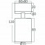 LED Plafondspot - Brinton Betin - GU10 Fitting - 1-lichts - Rond - Mat Wit - Kantelbaar - Aluminium - Philips - CorePro 827 36D - 4.6W - Warm Wit 2700K Lijntekening