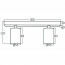 LED Plafondspot - Brinton Betin - GU10 Fitting - 2-lichts - Rond - Mat Wit - Kantelbaar - Aluminium - Philips - CorePro 827 36D - Dimbaar - 8W - Warm Wit 2700K Lijntekening