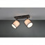 LED Plafondspot - Plafondverlichting - Trion Bidon - E14 Fitting - 2-lichts - Rechthoek - Mat Zwart - Aluminium 5