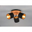 LED Plafondspot - Plafondverlichting - Trion Torry - E14 Fitting - 3-lichts - Rond - Mat Bruin - Aluminium 5