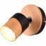 LED Plafondspot - Trion Arnia - GU10 Fitting - 1-lichts - Rond - Hout/Zwart - Natuurhout - 1