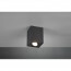 LED Plafondspot - Trion Bisqy - GU10 Fitting - 1-lichts - Vierkant - Mat Zwart - Aluminium 3