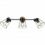 LED Plafondspot - Trion Jamina - E27 Fitting - 3-lichts - Rond - Mat Zwart - Aluminium 2