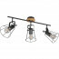 LED Plafondspot - Trion Jamina - E27 Fitting - 3-lichts - Rond - Mat Zwart - Aluminium 3
