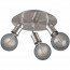 LED Plafondspot - Trion Korli - E27 Fitting - 3-lichts - Rond - Mat Nikkel - Aluminium 2