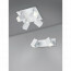 LED Plafondspot - Trion Laginos - 24W - Warm Wit 3000K - Vierkant - Mat Wit - Aluminium 3