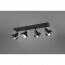 LED Plafondspot - Trion Leonida - GU10 Fitting - 4-lichts - Rechthoek - Mat Zwart - Aluminium 3