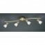 LED Plafondspot - Trion Levino - E14 Fitting - Warm Wit 3000K - 4-lichts - Rechthoek - Mat Goud - Aluminium 2