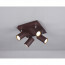LED Plafondspot - Trion Mary - GU10 Fitting - 4-lichts - Vierkant - Roestkleur - Aluminium 4