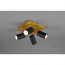 LED Plafondspot - Trion Milona - GU10 Fitting - 4-lichts - Rond - Mat Zwart - Aluminium 3