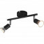LED Plafondspot - Trion Pamo - GU10 Fitting - 2-lichts - Rond - Mat Zwart - Aluminium