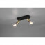 LED Plafondspot - Trion Zuncka - E27 Fitting - 2-lichts - Rechthoek - Mat Zwart/Goud - Aluminium 3