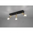 LED Plafondspot - Trion Zuncka - E27 Fitting - 3-lichts - Rechthoek - Mat Zwart/Goud - Aluminium 4