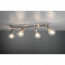 LED Plafondspot - Trion Zuncka - E27 Fitting - 4-lichts - Rechthoek - Mat Nikkel - Aluminium 3