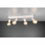 LED Plafondspot - Trion Zuncka - E27 Fitting - 4-lichts - Rechthoek - Mat Wit - Aluminium 3