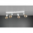 LED Plafondspot - Trion Zuncka - E27 Fitting - 4-lichts - Rechthoek - Mat Wit - Aluminium 4