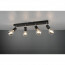 LED Plafondspot - Trion Zuncka - E27 Fitting - 4-lichts - Rechthoek - Mat Zwart - Aluminium 3
