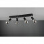 LED Plafondspot - Trion Zuncka - E27 Fitting - 4-lichts - Rechthoek - Mat Zwart - Aluminium 4