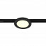 LED Railverlichting - Plafondlamp - Plafondverlichting - Trion Dual Camy - 2 Fase - 9W - Warm Wit 3000K - Dimbaar - Rond - Mat Zwart - Kunststof 2