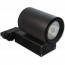 LED Railverlichting - Track Spot - Prixa Oron - 30W - 3 Fase - Rond - Warm Wit 3000K - Mat Zwart - Aluminium 4