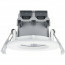 LED Spot - Inbouwspot - Trion Zagrona - 5W - Waterdicht IP65 - Dimbaar - Warm Wit 3000K - Mat Wit - Aluminium - Rond 4