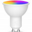 LED Spot Set GU10 - Facto - Smart LED - Wifi LED - Slimme LED - 5W - RGB+CCT - Aanpasbare Kleur - Dimbaar - Afstandsbediening - Pragmi Alpin Pro - Inbouw Rond - Mat Nikkel - Kantelbaar - Ø92mm 2