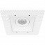 LED Spot Set - Pragmi Nivas Pro - GU10 Fitting - Inbouw Vierkant - Mat Wit - 4W - Warm Wit 3000K - Trimless - Kantelbaar - 150mm 6