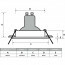 LED Spot Set - Pragmi Pollon Pro - GU10 Fitting - Inbouw Rond - Mat Wit - 4W - Warm Wit 3000K - Verdiept - Ø82mm Lijntekening
