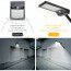 LED Straatlamp Solar - Aigi Sinwy - 2.3W - Helder/Koud Wit 6500K - Waterdicht IP65 - Mat Zwart - Kunststof 4