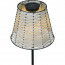 LED Tafellamp met Zonne-energie - Trion Roza XL  - Warm Wit 3000K - Dag en Nacht Sensor - Spatwaterdicht IP44 - Rond - Mat Zwart - Aluminium 3